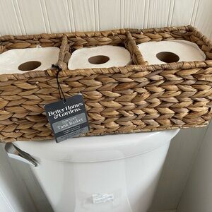 Better Homes And Gardens Natural Woven Tank Basket
